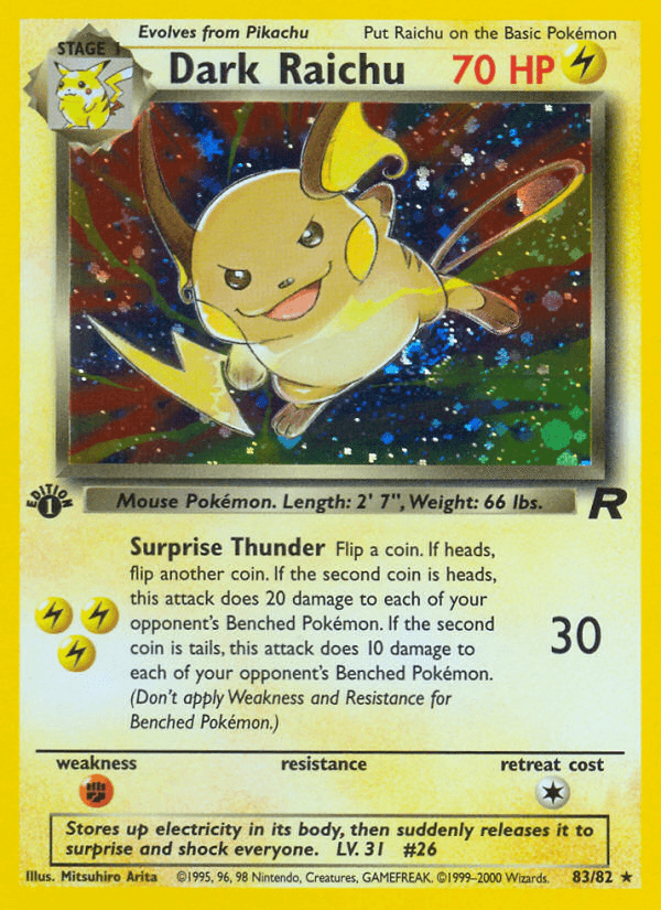 Dark Raichu Holo (1st Edition) (Near Mint)