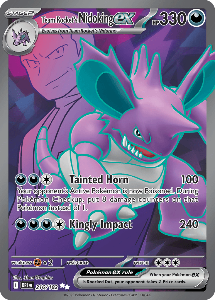 Team Rocket's Nidoking EX (Near Mint)
